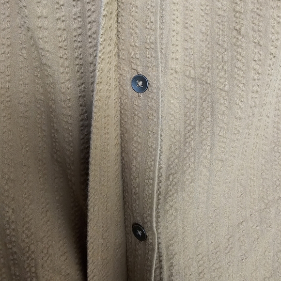 Maeve x Anthropologie Oversized Side-Slit Relaxed Tunic in Light Brown, XS - Picture 9 of 14